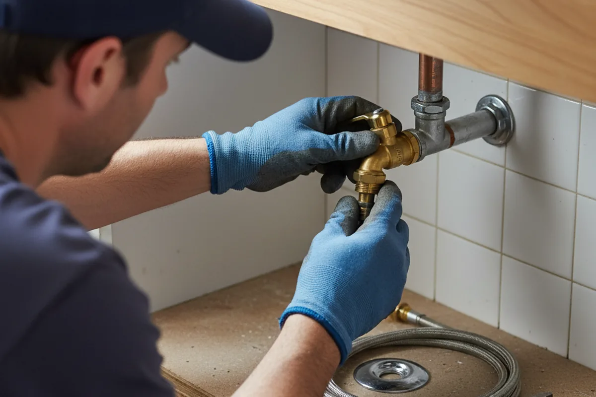 Shutoff valve and fitting work during Faucet and Fixture Repair in Deerfield